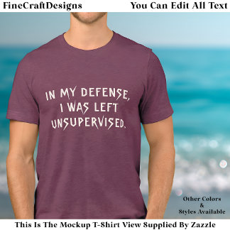 In My Defense Funny Reason Trendy Quote  Tri-Blend T Shirt