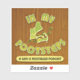 In My Footsteps Podcast Klistermärke Alt. #2 Klistermärken
