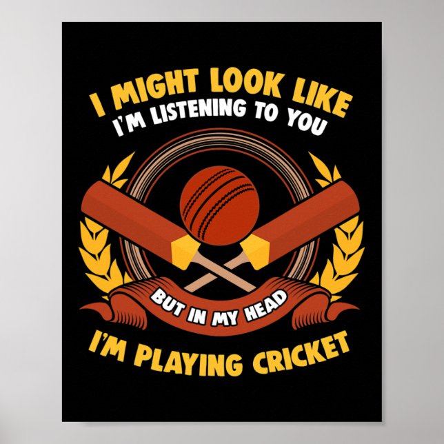 In My Head I'm Playing Cricket  Poster (Framsidan)