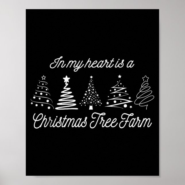 In My Heart Is A Christmas Tree Farm, Funny Christ Poster (Framsidan)