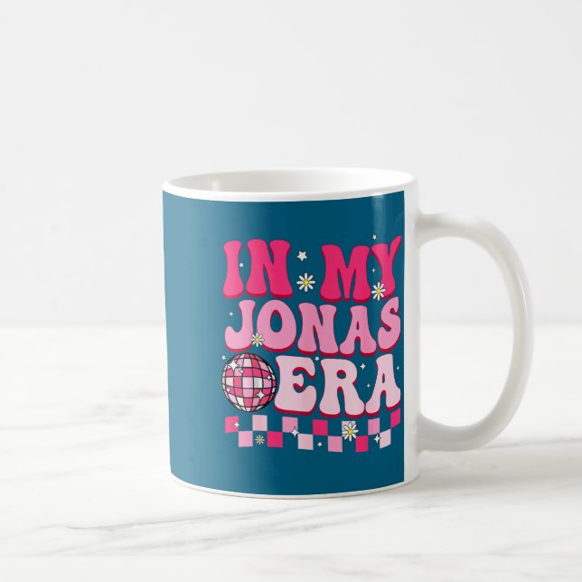 In My Jonas Era Funny Jonas Groovy 80's Men Women  Kaffemugg (Höger)