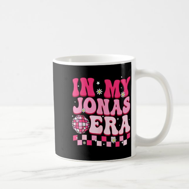 In My Jonas Era Funny Jonas Groovy 80's Men Women  Kaffemugg (Höger)