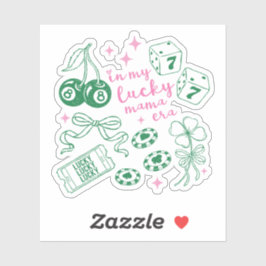 In My Lucky Mama Era Pink St Patricks Day Klistermärken