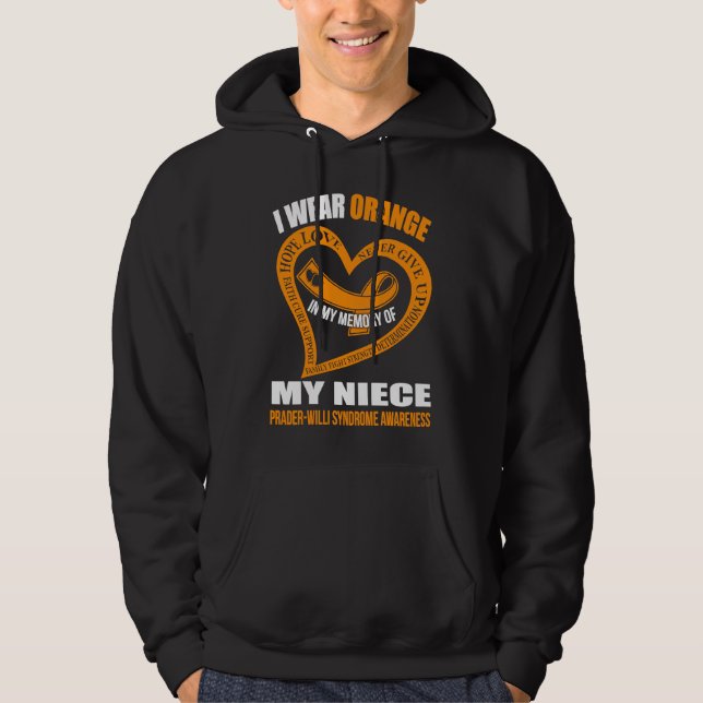 In my memory of my niece PRADER WILLI SYNDROME AWA Hoodie (Framsida)