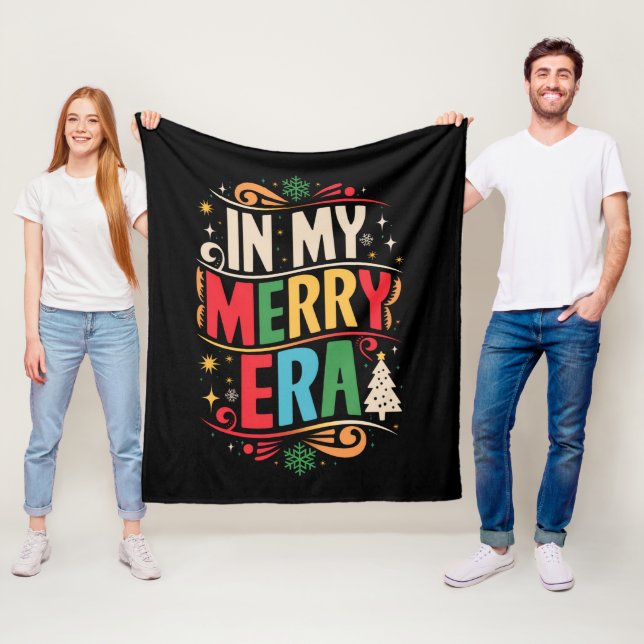 In My Merry Era Christmas Xmas Holiday FamilyIn My Fleecefilt (På plats)