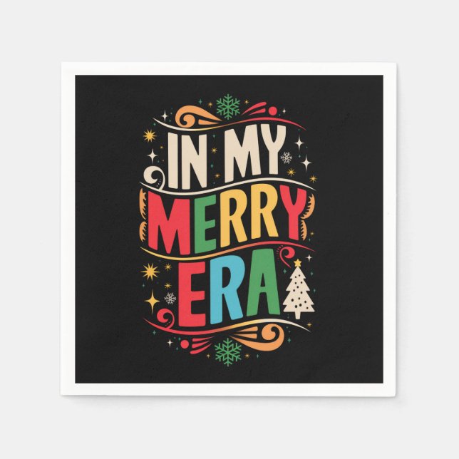 In My Merry Era Christmas Xmas Holiday FamilyIn My Pappersservett (Framsidan)