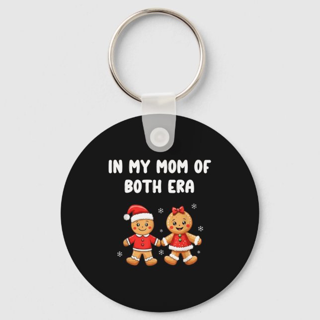 In My Mom Of Both Era Gingerbread Mother Christmas Nyckelring (Framsida)