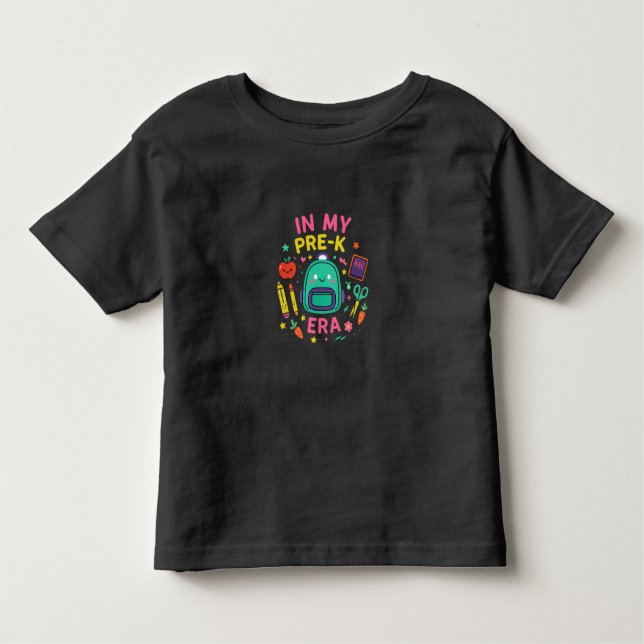 In My Pre-K Era – Cute Back to School T Shirt (Framsida)