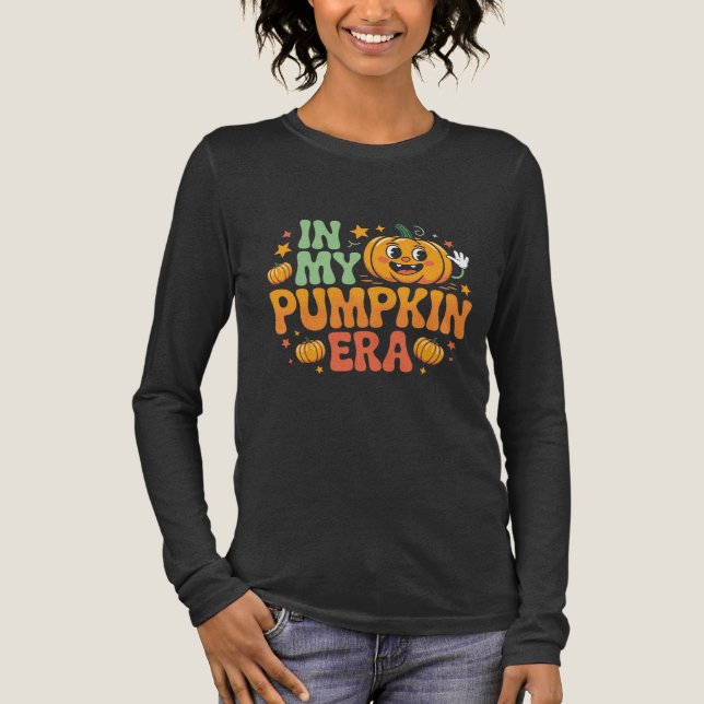 In My Pumpkin Era - Kawaii Halloween Pumpkin  T Shirt (Framsida)
