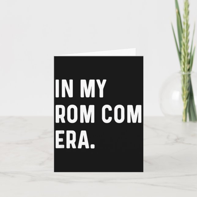 In My Rom Com Era - Funny Eras Trend Saying Valent Kort (Framsida)