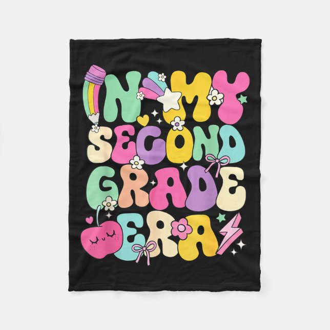 In My Second Grade Era Teachers Women Back To Scho Fleecefilt (Framsidan)