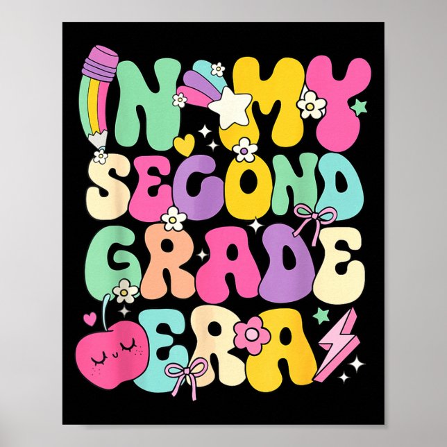 In My Second Grade Era Teachers Women Back To Scho Poster (Framsidan)