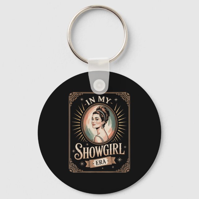 In My Showgirl Era Retro Glamorous Confidence Wome Nyckelring (Framsida)