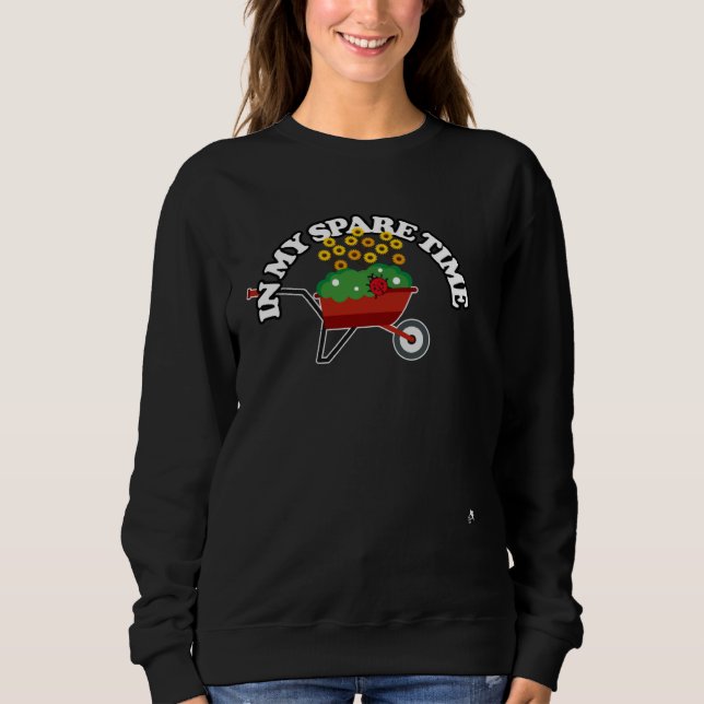 In My Spare Time Plants Garden Therapy  Sunflowers T Shirt (Framsida)