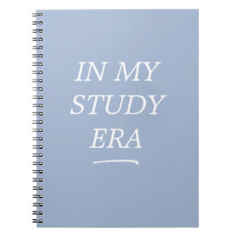 In My Study Era Blue Spiral Notebook Anteckningsbok
