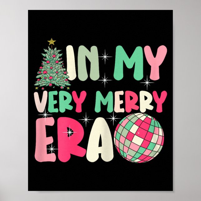 In My Very Merry Era - Cute Groovy Xmas  Poster (Framsidan)