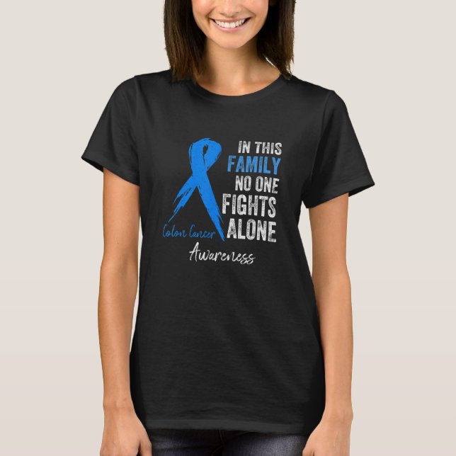 In November We Wear Blue Ribbon Diabetes Awareness T Shirt (Framsida)