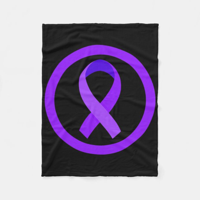 In November We Wear Purple Pancreatic Cancer Aware Fleecefilt (Framsidan)