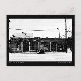 In- och ut-Mart Urban Street Scene Vykort