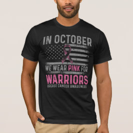 In October we wear pink T Shirt