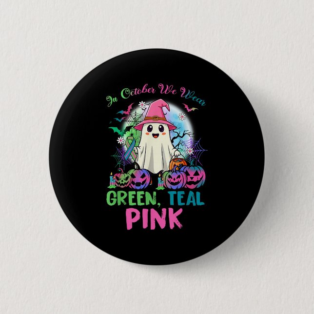 In October We Wear Teal Nk Halloween Metastatic Br Knapp (Framsida)