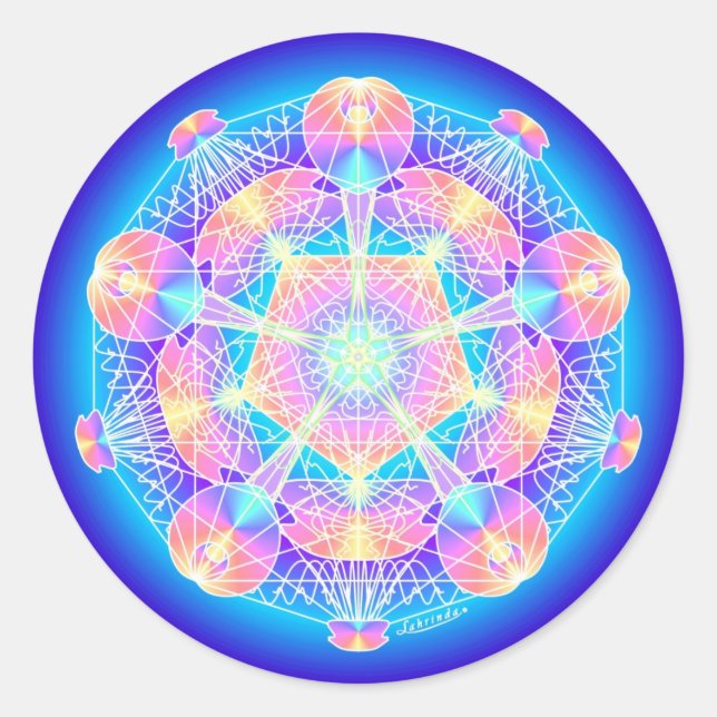 In-PHI-Sticka Runt Klistermärke (Framsida)