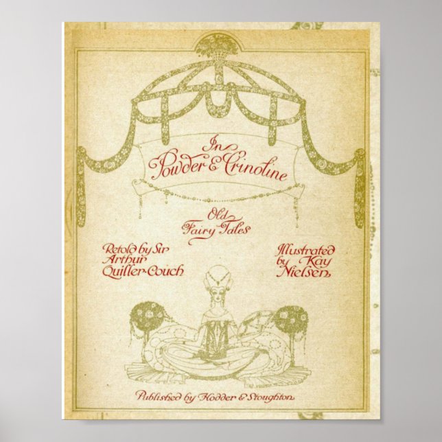 In Powder and Crinoline, Kay Nielsen’s title page Poster (Framsidan)