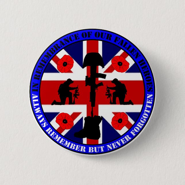 In Remembrance of our fallen UK Heroes Knapp (Framsida)