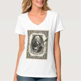 In Rock We Trust 1 Rock Washington Gitarr Vintage  T Shirt