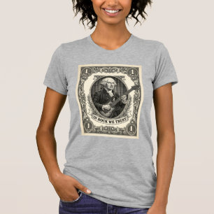 In Rock We Trust 1 Rock Washington Gitarr Vintage T Shirt