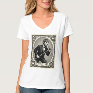 In Rock We Trust 5 Rocks Lincoln Sångare T Shirt