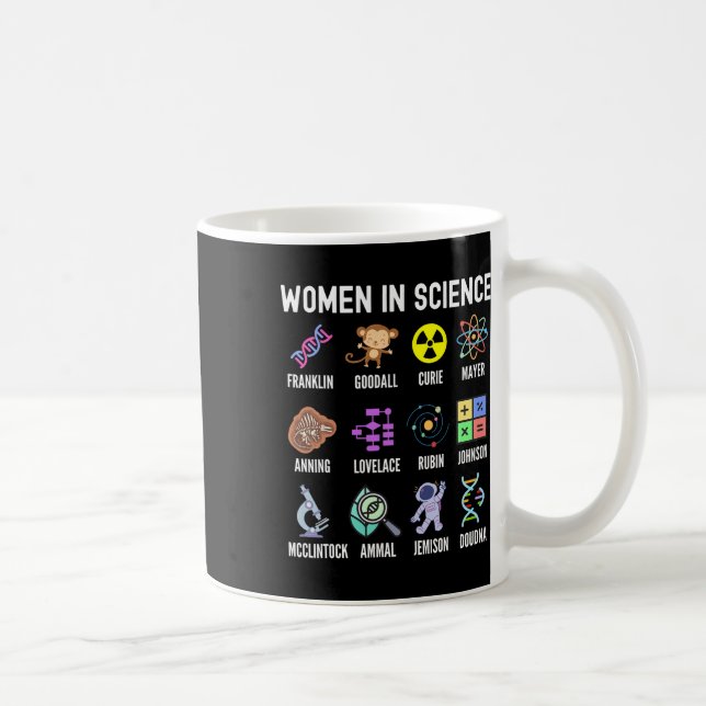 In Science - Feminist Stem Girls Empowerment Kids Kaffemugg (Höger)