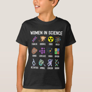 In Science - Feminist Stem Girls Empowerment Kids T Shirt