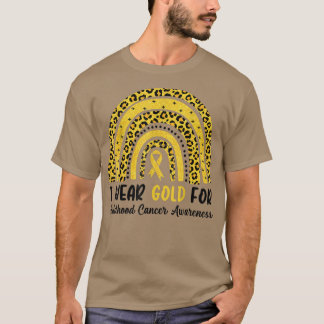 In September I Wear Gold For Childhood Cancer Awar T Shirt