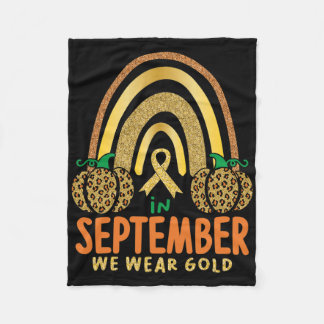 In September We Wear Gold Childhood Child Cancer A Fleecefilt