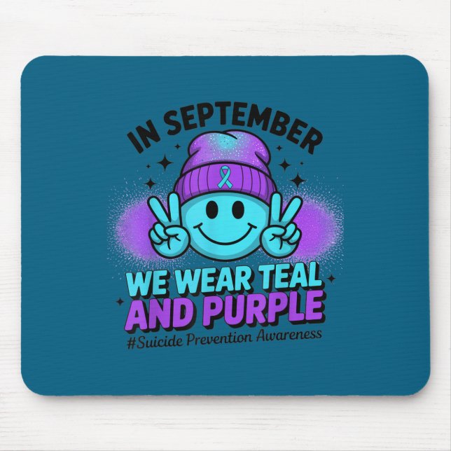 In September We Wear Teal And Purple Suicide Preve Musmatta (Framsidan)