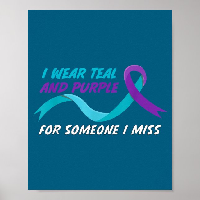 In September We Wear Teal And Purple Suicide Preve Poster (Framsidan)