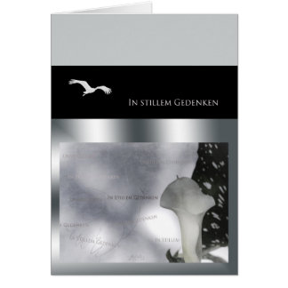 In stillem Gedenken Hälsningskort