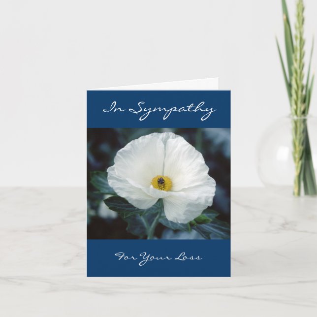 In Sympathy For Your Loss Greeting Card Kort (Framsida)