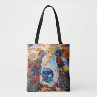 In the Bear's Gaze Tote Bag Tygkasse