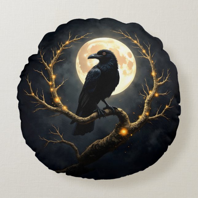 In the Darkness of the Night” – The Moon’s Silent  Rund Kudde (Framsidan)