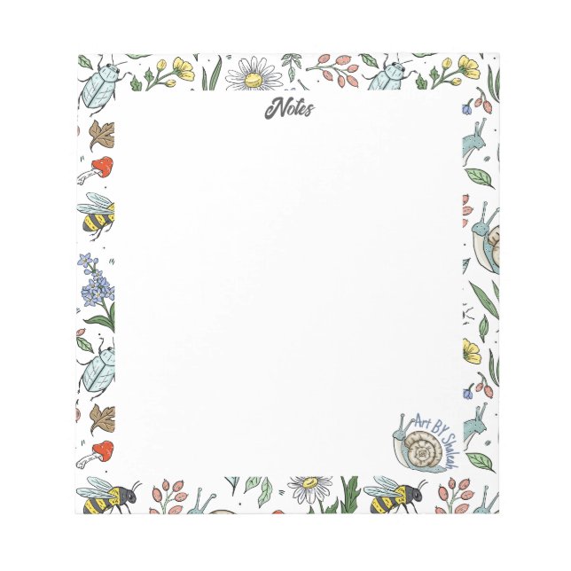 In the Garden Notepad Anteckningsblock (Framsida)