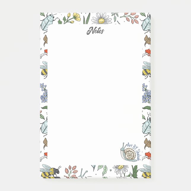 In the Garden Notepad Post-it Block (Framsida)