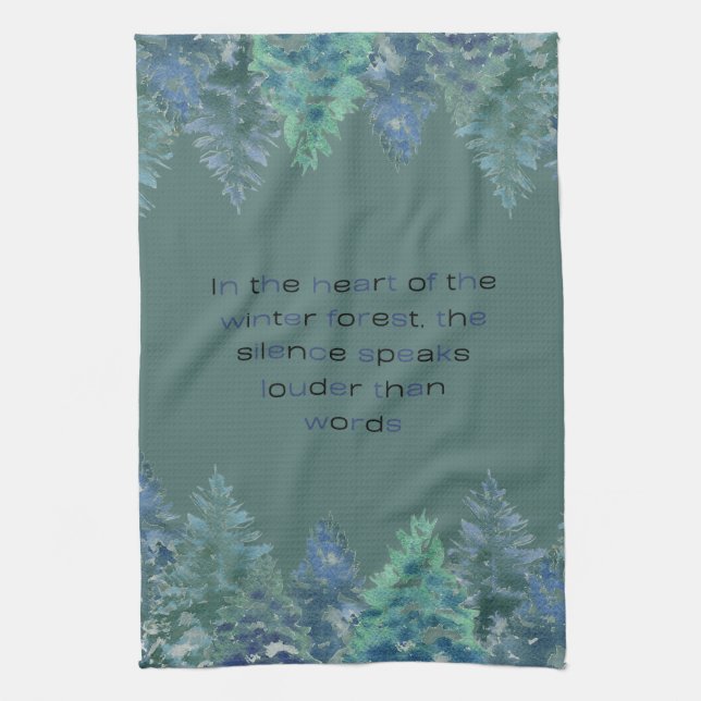 In The Heart Of The Winter Forest Kökshandduk (Vertikal)
