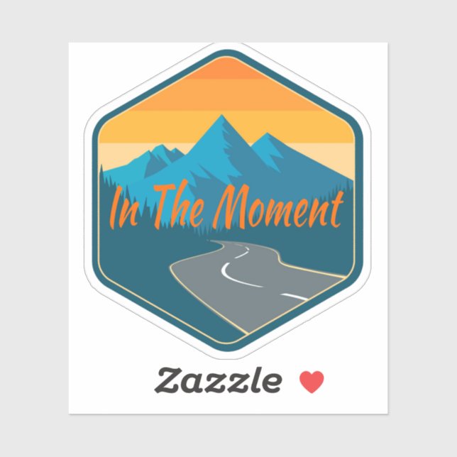 In The Moment utskuren dekal 3x3 (Ark)
