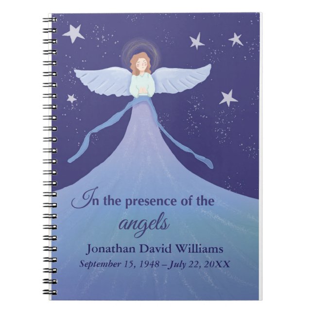 In the Presence of the Angels – Heavenly Remembran Anteckningsbok (Framsidan)