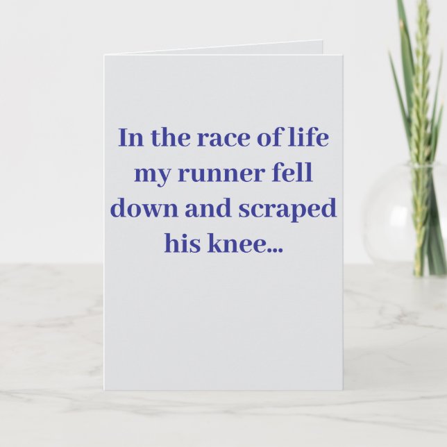 "In the race of life..." #2 Joke (Any)  Kort (Framsida)