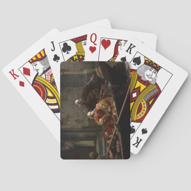 In Time of Peril, 1897 by Edmund Blair Leighton Casinokort (Baksidan)