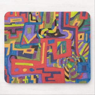 "In to the Net" Abstrakt Mousepad Musmatta