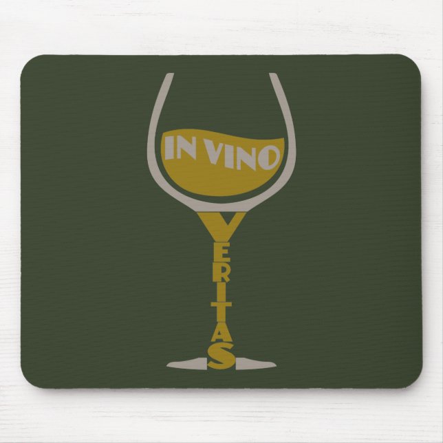 In Vino Veritas anpassningsbar mousepad Musmatta (Framsidan)